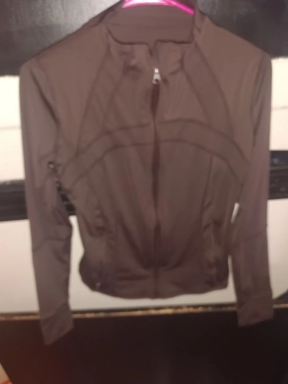 lululemon athletica Women's Brown Zip-Up Bomber Jacket